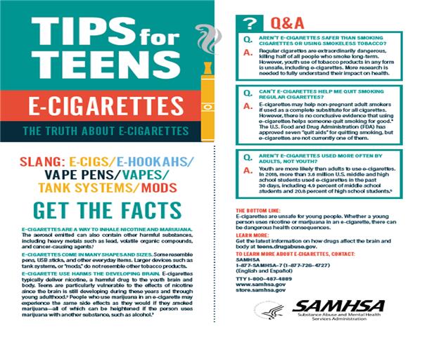 Tips for Teens about E-Cigarettes 1