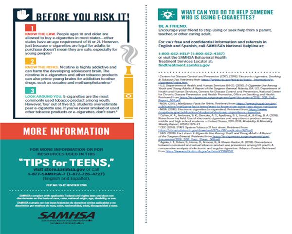Tips for Teens about E-Cigarettes 2